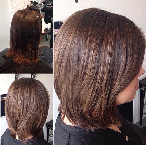dlouho layered bob with subtle highlights
