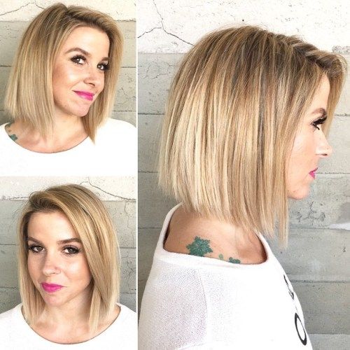 Тъп Side-Parted Bob For Straight Hair