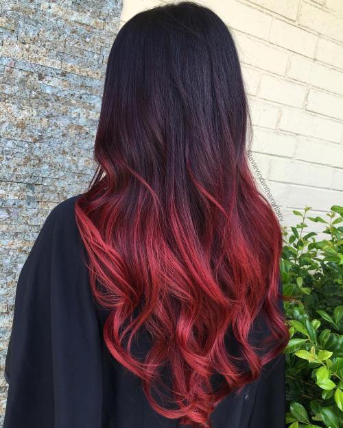 Červené Ombre For Black Hair