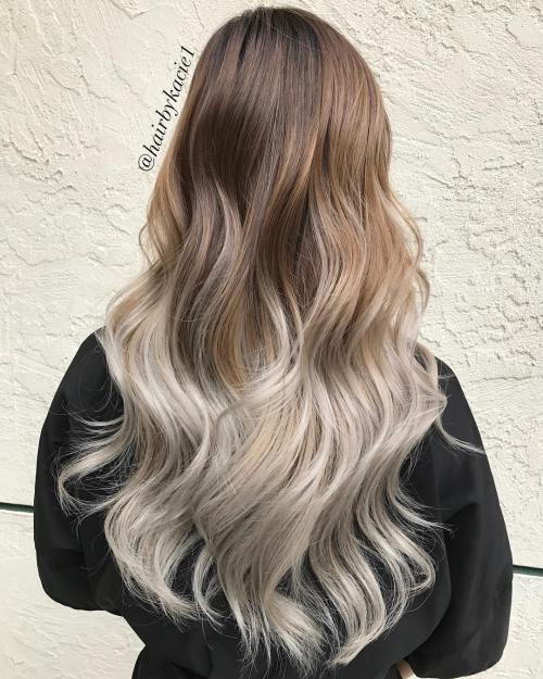 дълго Brown To Blonde Ombre