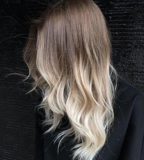 Hnědý To Blonde Ombre For Layered Hair