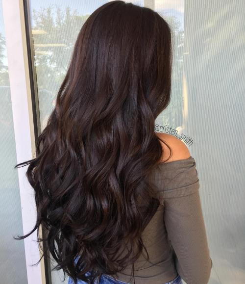 Kudrnatý Brown Hairstyle For Long Hair