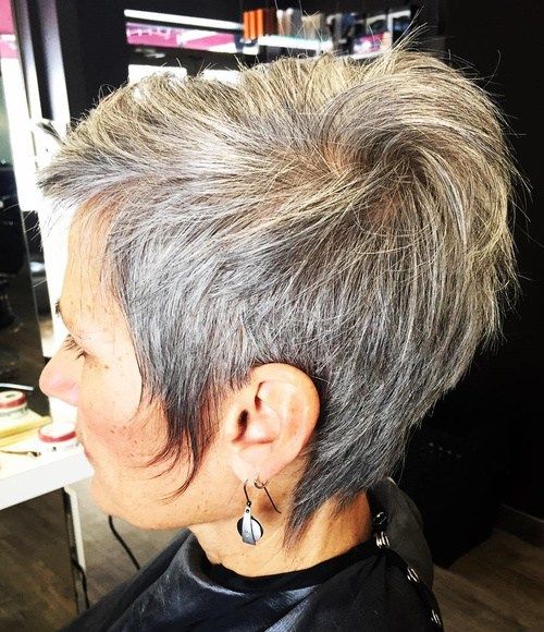 Hnědý And Gray Short Hairstyle