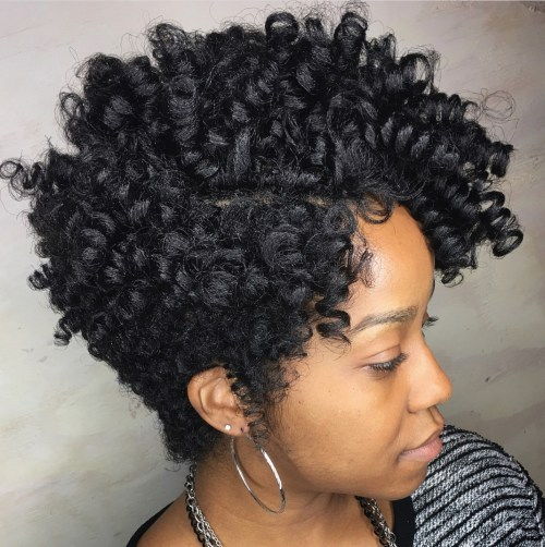 Afroamerikaner Short Tapered Curly Cut