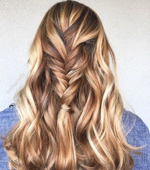 карамел And Blonde Highlights