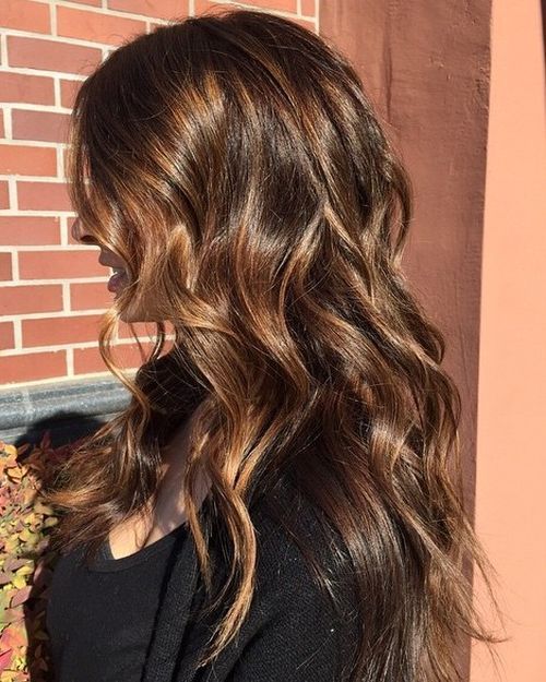 dlouho layered brown hair