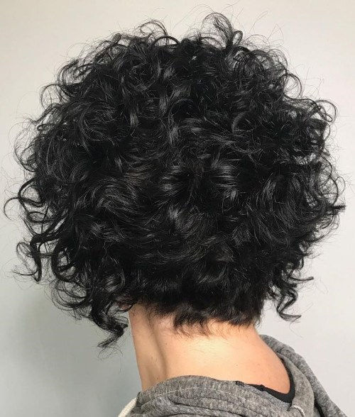 Krátký Curly Messy Hairstyle