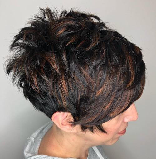 упорит Black Pixie With Copper Highlights