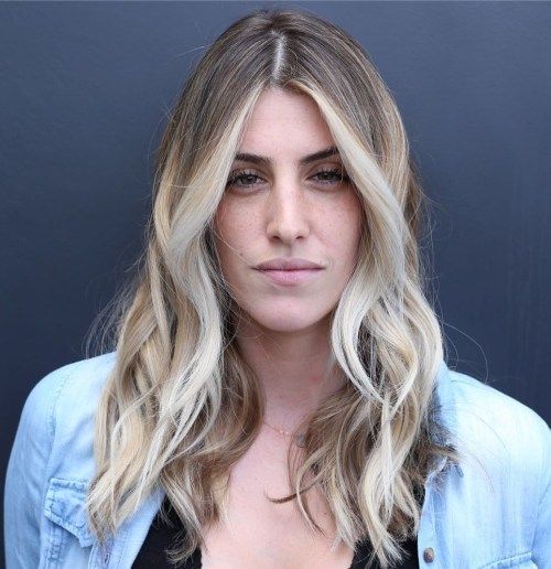 Dlouho Blonde Hairstyle For Long Faces