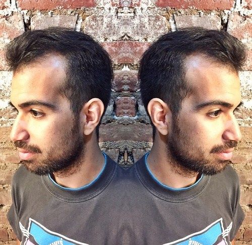 patka hairstyle for men with receding hairline