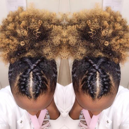 Twisted Afro Puff