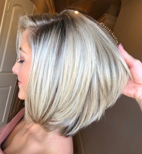 бял Blonde Bob For Thick Hair