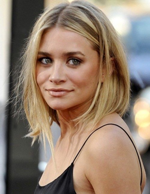 Ashley Olsen适合细发的中等发型