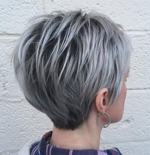 Dlouho Silver Pixie With Black Roots
