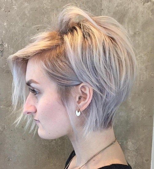 dlouho blonde pixie for thin hair