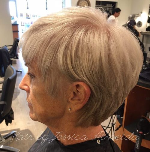 дълго Ash Blonde Pixie For Women Over 50