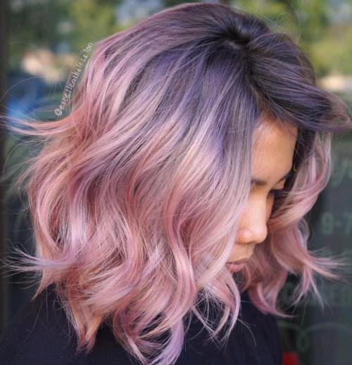 пастел Pink Bob For Thick Hair