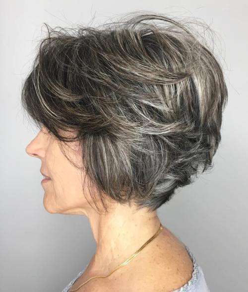 Къс Textured Hairstyle Over 50