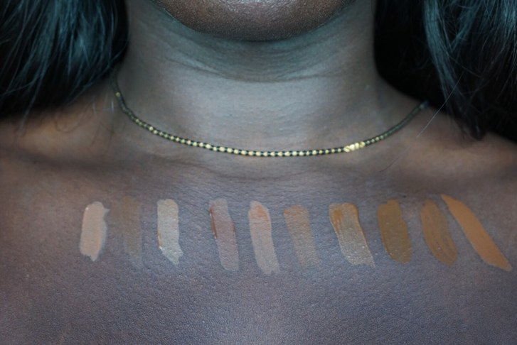 как to shop foundation for dark skin tones
