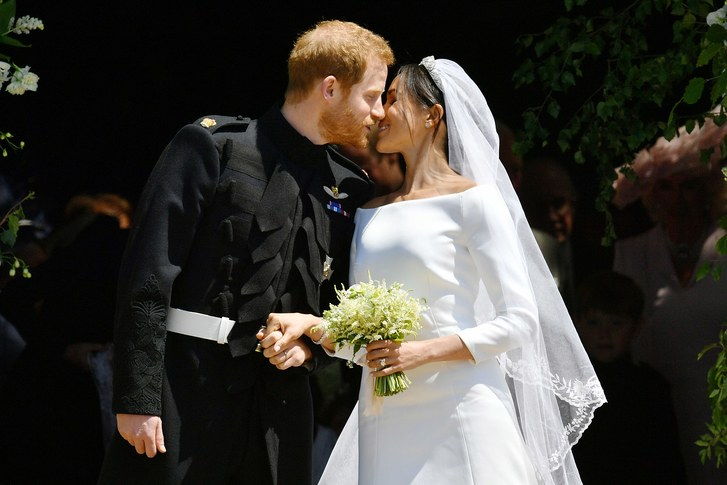Meghan Markle und Prinz Harry an ihrem Hochzeitstag