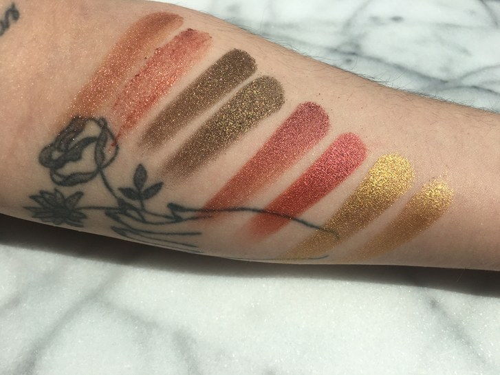 Худа Beauty Rose Gold swatches