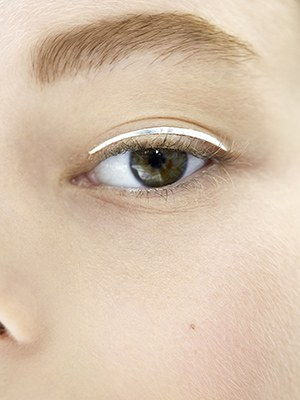 Dior Couture Herbst 2015 Silber Eyeliner