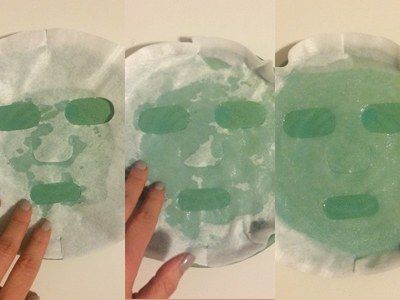 Направи си сам sheet mask with oils on plate