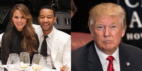 Chrissy Teigen Und John Legend Spenden An Aclu Zum Geburtstag Von Donald Trump Chrissy Teigen Trolls Trump