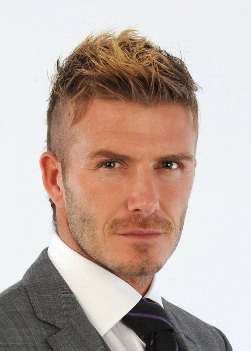 David Beckham edgy hairstyle