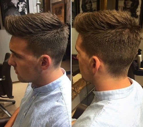 дълго top textured haircut for men