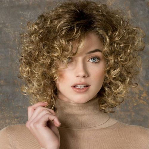 Střední Length Curly Wig