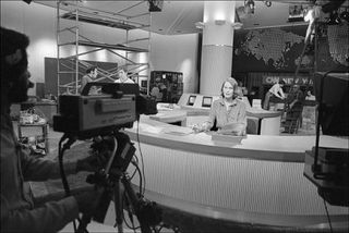 Ein CNN-Studio in den 1980er Jahren