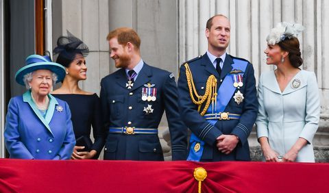Mitglieder der königlichen Familie nehmen an Veranstaltungen teil, um den 100. Jahrestag der RAF zu feiern