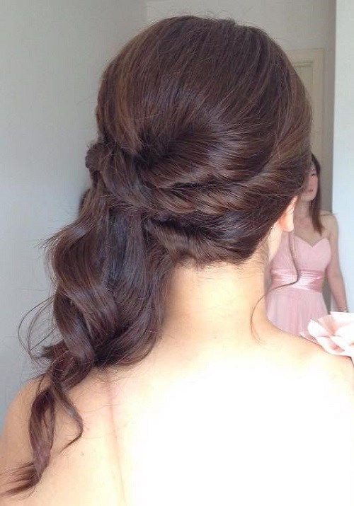 наполовина updo with twists