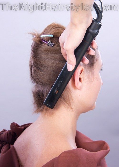 как to do curls with a flat iron