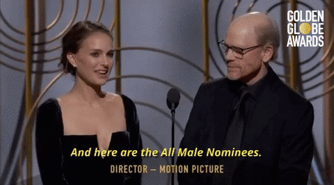 Natalie Portman bester Regisseur GIF goldene Globen 2023
