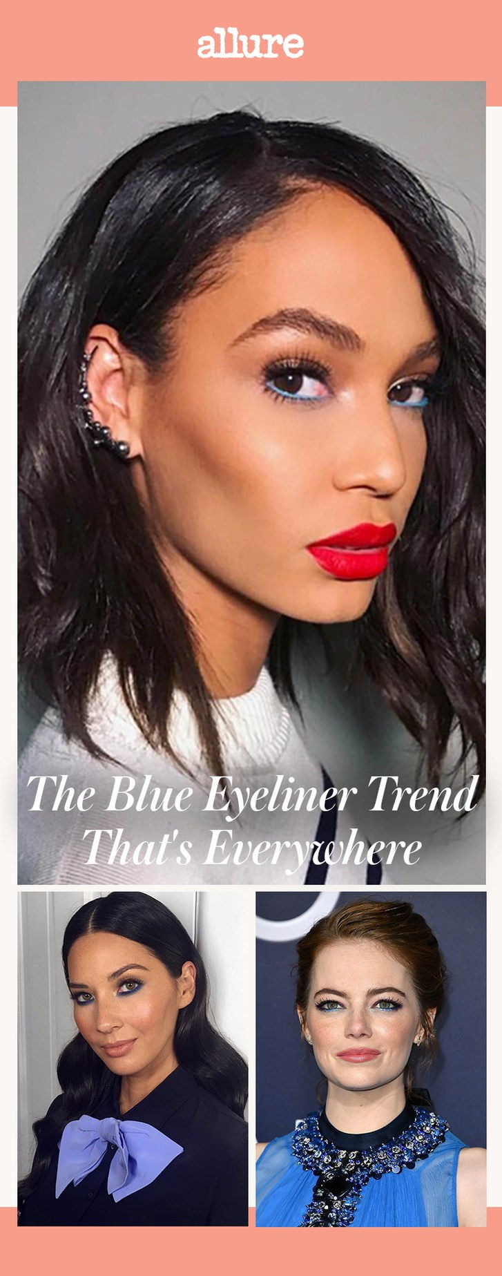 Der blaue Eyeliner Trend, der's Everywhere This Week