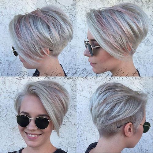 roztomilý layered pixie haircut