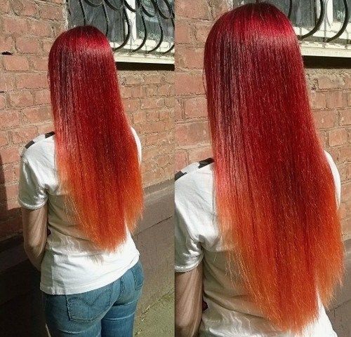 Jasný red hair color