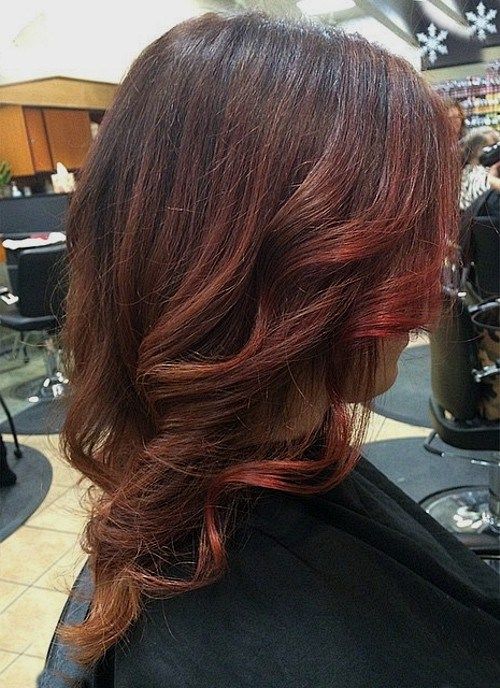 шоколад cherry hair color