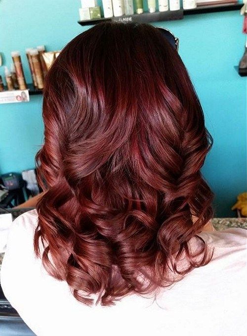 Schokolade Kirsche Haarfarbe