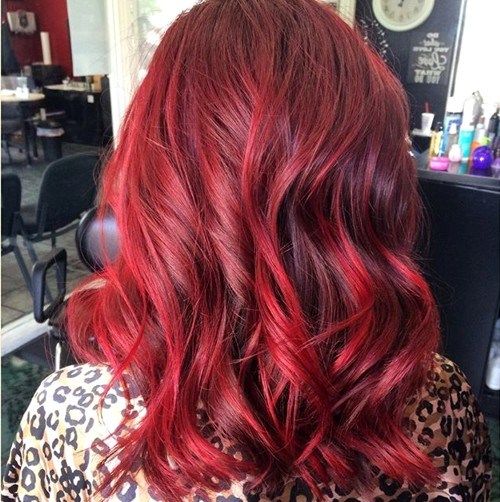 helle rote Haarfarbe