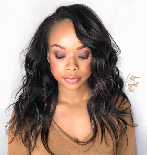 дълго Layered Sew-In Hairstyle