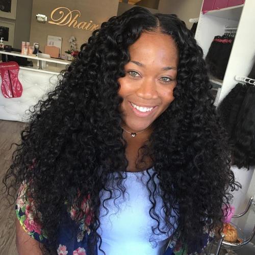 Dlouho Natural Sew In Hairstyle