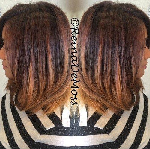 dlouho bob with ombre highlights