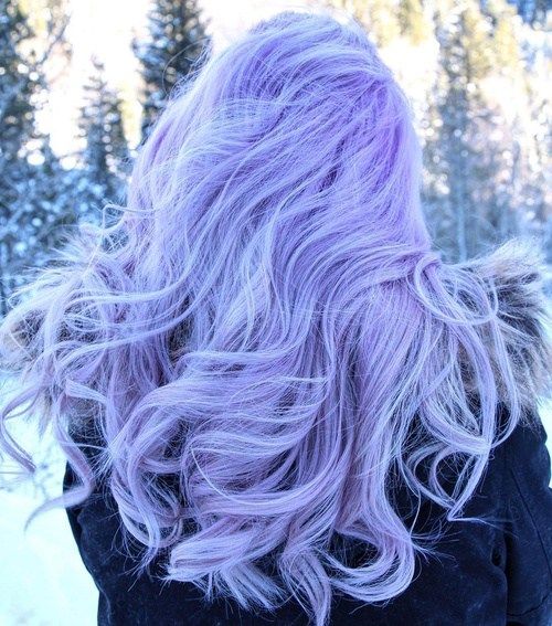 světlo pastel purple hair
