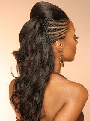 сватба hairstyle with tree braids
