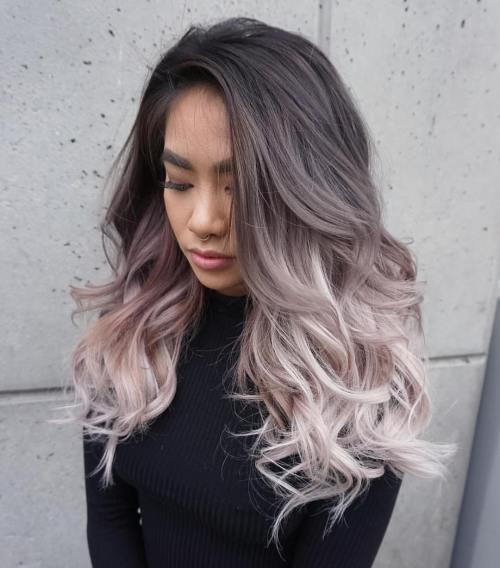 Ash Brown To Pastel Ombre